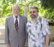 В. Казарин и поэт С. Минаков