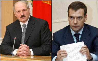 А.Лукашенко и Д.Медведев