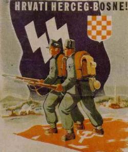 Хорватский плакат време Второй мировой войны