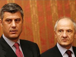 "президент " Косово Фатмир Сейдиу и "премьер-министр" Хашим Тачи