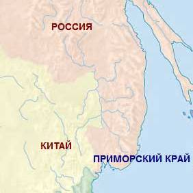 Карта Приморья