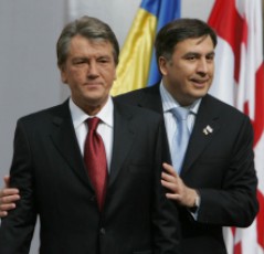 В.Ющенко и М.Саакашвили