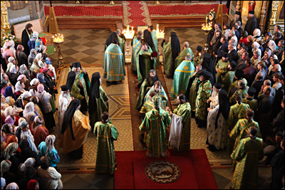 Престольный праздник в Спасо-Преображенском Валаамском ставропигиальном мужском монастыре