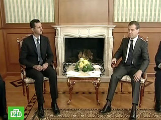 Башар Асад и Дмитрий Медведев