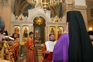 Архиепископ Истринский Арсений в Иоанно-Предтеченском монастыре 11.09.08 (фото Светланы Ясенской)