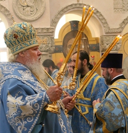 Патриарх Алексий II на Валааме (фото Седмица.Ру)