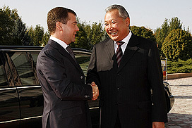 Дмитрий Медведев и Курманбек Бакиев