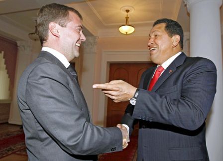Дмитрий Медведев и Уго Чавес
