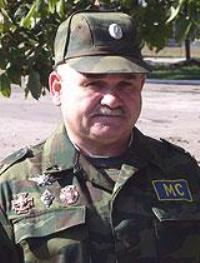 Командующий российским воинским контингентом в составе СМС полковник Анатолий Зверев