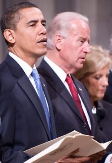 Барак Обама на инаугурационном богослужении в Вашингтонском национальном соборе