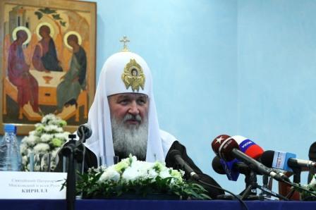 Святейший Патриарх Кирилл (фото "<a class="ablack" href="http://www.patriarchia.ru/">Патриархия.ru</a>")