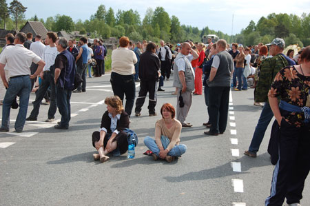 Акции протеста в Пикалево 2 мая 2009 года