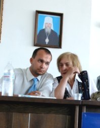 Игорь Друзь и Ирина Медведева (фото с сайта Днепропетровской епархии)