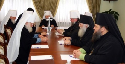Заседание Священного Синода УПЦ МП 9 июля 2009 года (фото с сайта "Украинская Православная Церковь")