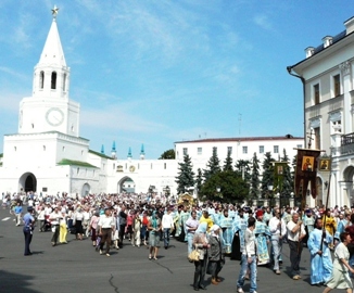 Крестный ход в Казани (21.07.2009)
