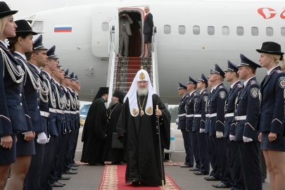 Прибытие Патриарха Кирилла в Киев (фото Патриархия.Ру)