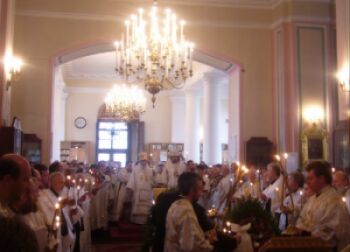 Отпевание о.Владимира Фоменко во Владимирском соборе
