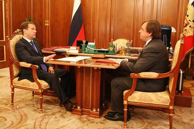 Дмитрий Медведев и Алексей Головань (Фото с сайта Кремля)