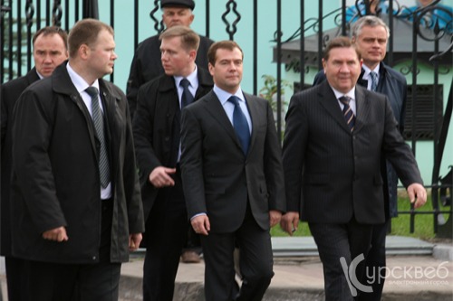 Дмитрий Медведев в Курске (Фото с сайта Курсквеб.Ру)