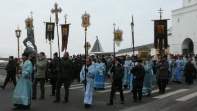 Крестный ход в Казани 4 ноября 2009 года