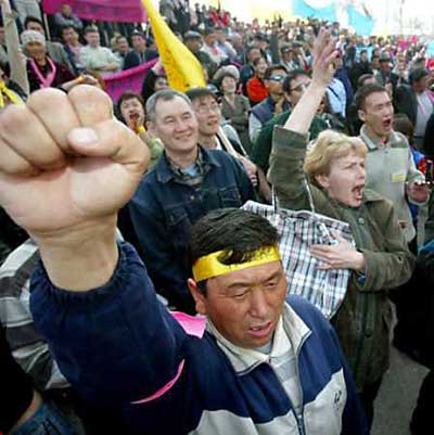 митинг в Киргизии