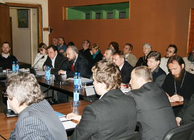 Встреча председателя Совета митрополита Калужского и Боровского Климента с издателями