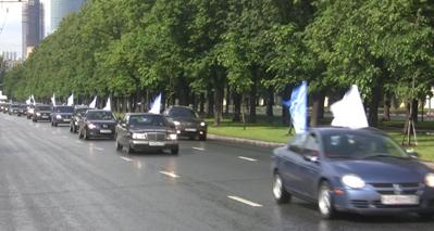 Автопробег против абортов в Москве