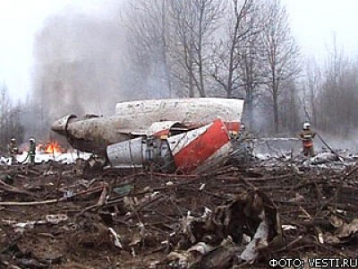 Разбившийся самолет президента Польши