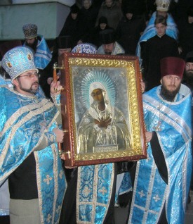 На Украине завершилось пребывание Серафимо-Дивеевской иконы Божией Матери *Умиление*