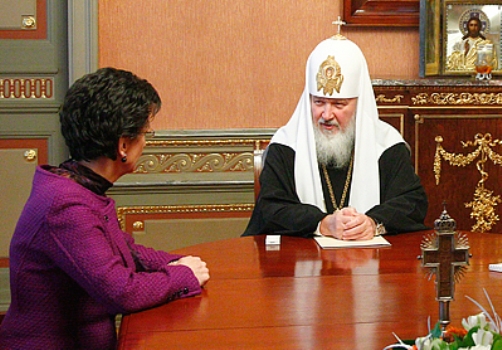 Встреча Патриарха Кирилла с Нино Бурджанадзе