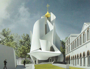 Проект Бореля (Франция) российского духовного православного центра на набережной Бранли в Париже