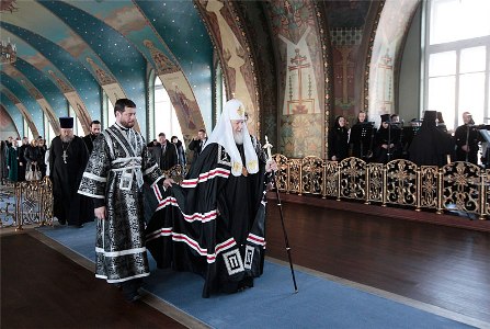 Патриарх Кирилл в Богородице-Рождественском монастыре