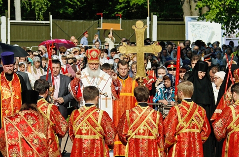 Патриарх Кирилл возглавил Божественную литургию на Бутовском полигоне