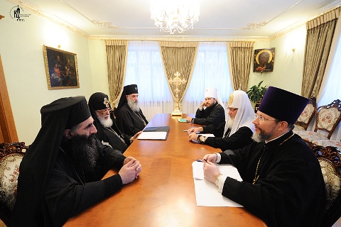 Визит Святейшего Патриарха Кирилла на Украину. Встреча с Предстоятелем Грузинской Православной Церкви