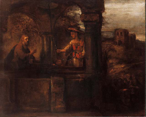 Христос и самарянка. Рембрандт Харменс ван Рейн. 1659