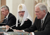 Патриарх Кирилл, Б.Грызлов, С.Собянин