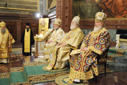 Патриарх Кирилл, Патриарх Феодор и митроп. Христофор