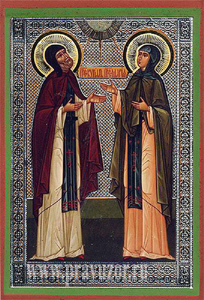 Икона преподобных Кирилла и Марии