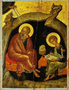 Апостол Иоанн Богослов и Прохор на Патмосе
