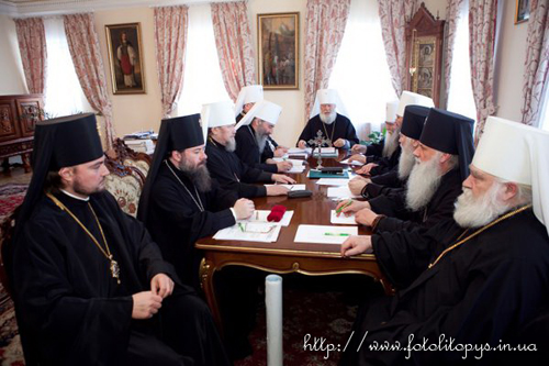 Заседание Священного Синода Украинской Православной Церкви в Успенской Киево-Печерской Лавре 26 января 2012 года