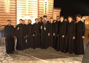 Делегация Сретенского ставропигиального мужского монастыря в Косово