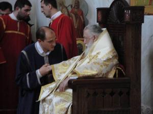 Константин Рогава со Святейшим Каталикосом Патриархом Илией II