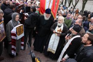 Акафист Божией Матери на Софийской площади Киева (4.11.2012)