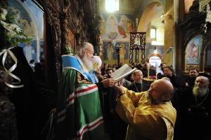 Патриарх Кирилл в Назарете