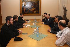 Митрополит Иларион и посол Сирии в России