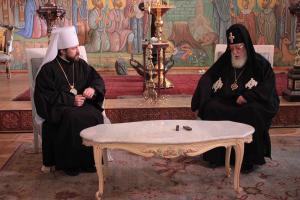 Патриарх Илия II и митрополит Иларион