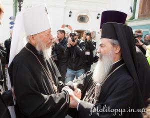 Встреча Блаженнейшего митрополита Владимира и Патриарха Иерусалимского Феофила III