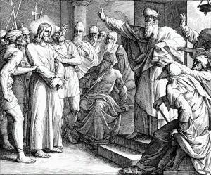 Иисус перед судом в доме Каиафы