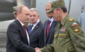 В.Путин на военных учениях (Сахалин 2013)