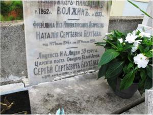 Могила С.С.Бехтеева (1879-1954) на русском кладбище Кокад в Ницце